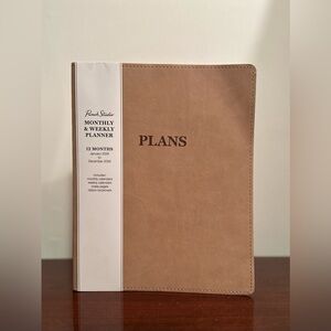 Punch Studio Monthly & Weekly Planner January 2026 - December 2026 Faux Leather